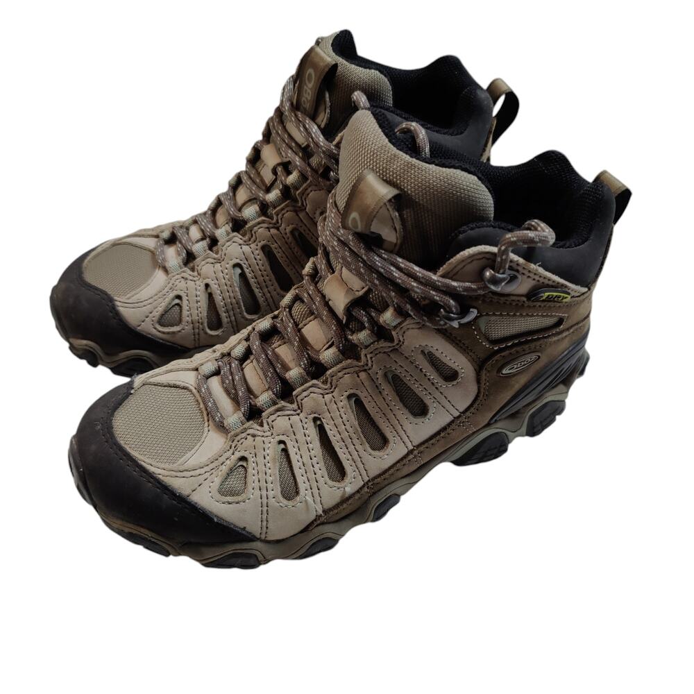 Oboz Womens Sz 7 Sawtooth Mid B-Dry Insulated Waterproof Leather Hiking Boots